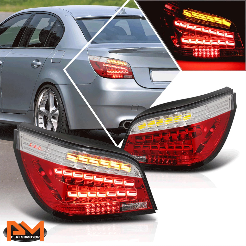 Sequential OLED Turn Signal Tail Brake Light for BMW E60 Sedan (2004–2007)