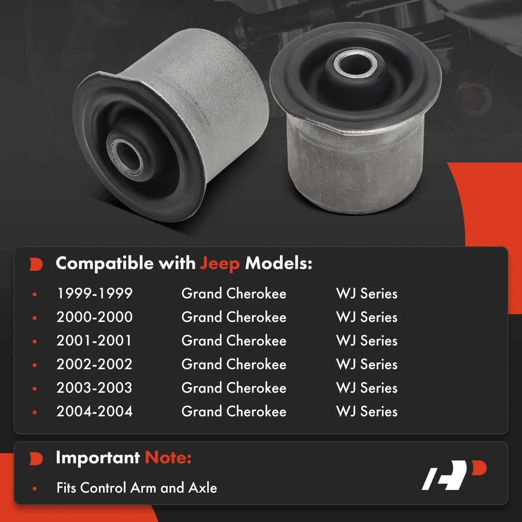 2X Front Upper Control Arm Bushing for Jeep Grand Cherokee (1999-2004)