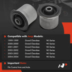 2X Front Upper Control Arm Bushing for Jeep Grand Cherokee (1999-2004)