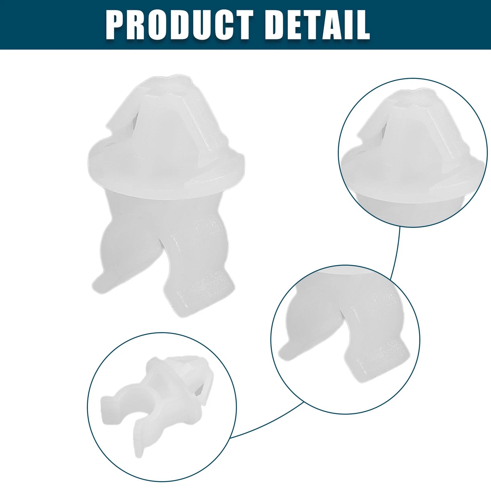 10 Pcs Hood Prop Rod Clip Retainer for Honda Prelude (1992–2001) White