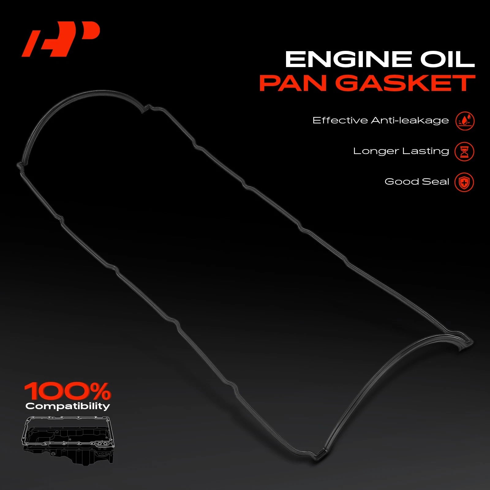 Engine Oil Pan Gasket for Chevy Express 3500 GMC Sierra 3500 (2003–2021)