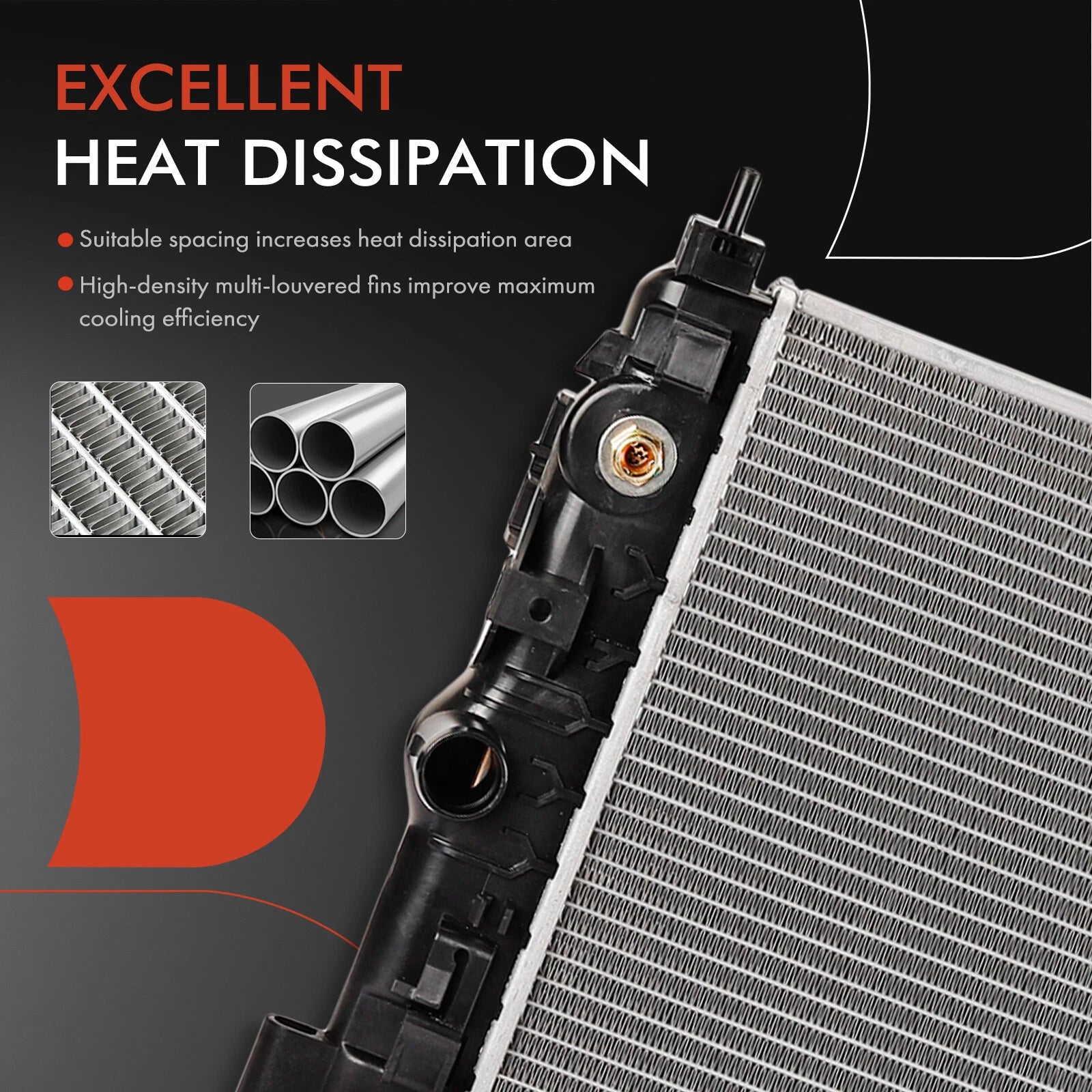 Radiator with Transmission Oil Cooler for Chevy Cruze (2011–2019)