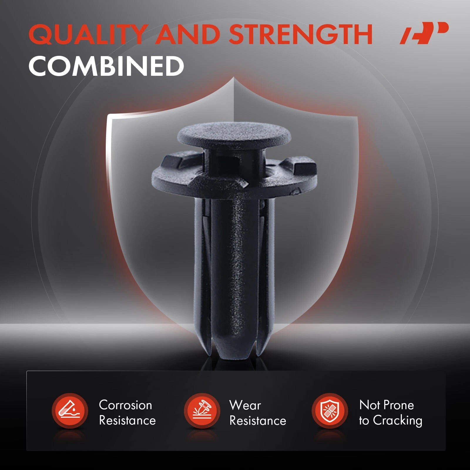 50Pcs 10mm Nylon Rocker Moulding Clips for Honda
