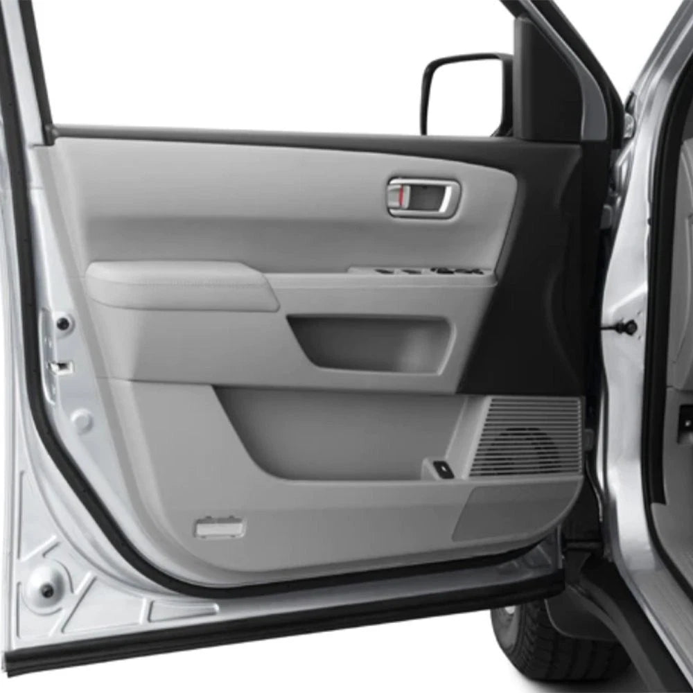 Set of 4 Leather Armrest Door Covers for Honda Pilot (2009–2015) Gray EXV