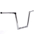 Chrome 14" Rise Ape Hanger Handlebars for Harley Softail (2018–2023) & Road King (1995–2023)