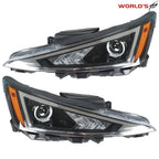 Set of 2 Headlights for Hyundai Elantra (2019–2020) Black Housing