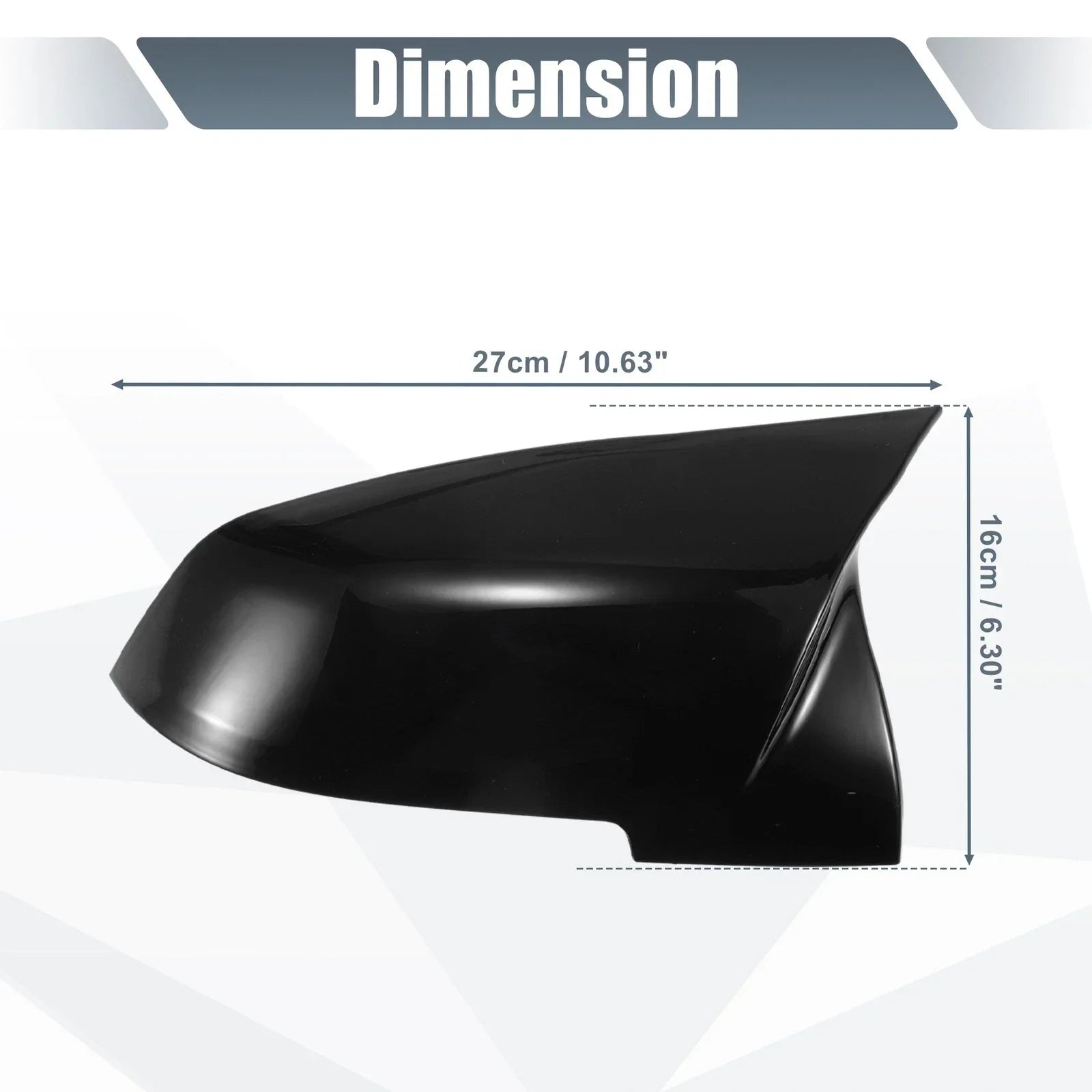 1 Pair Mirror Cover Cap Gloss Black for BMW X1 328i 125i 330i 320i 220i