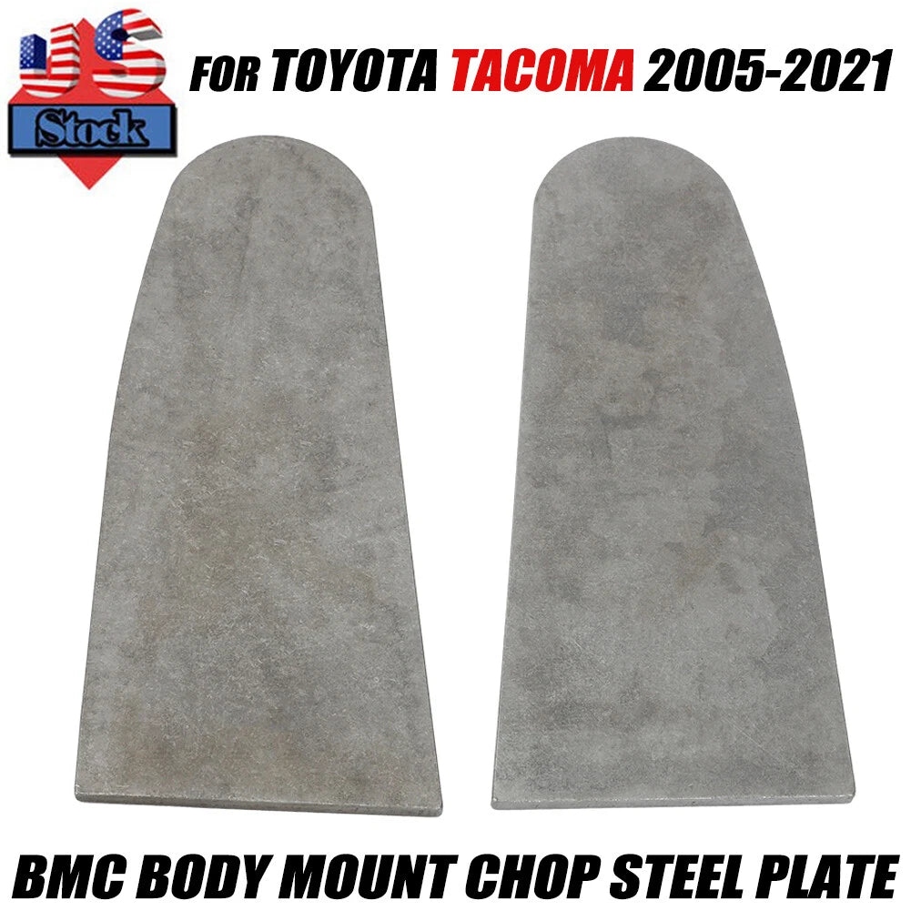 2X BMC Body Mount Chop Steel Plate for Toyota Tacoma (2005–2021)