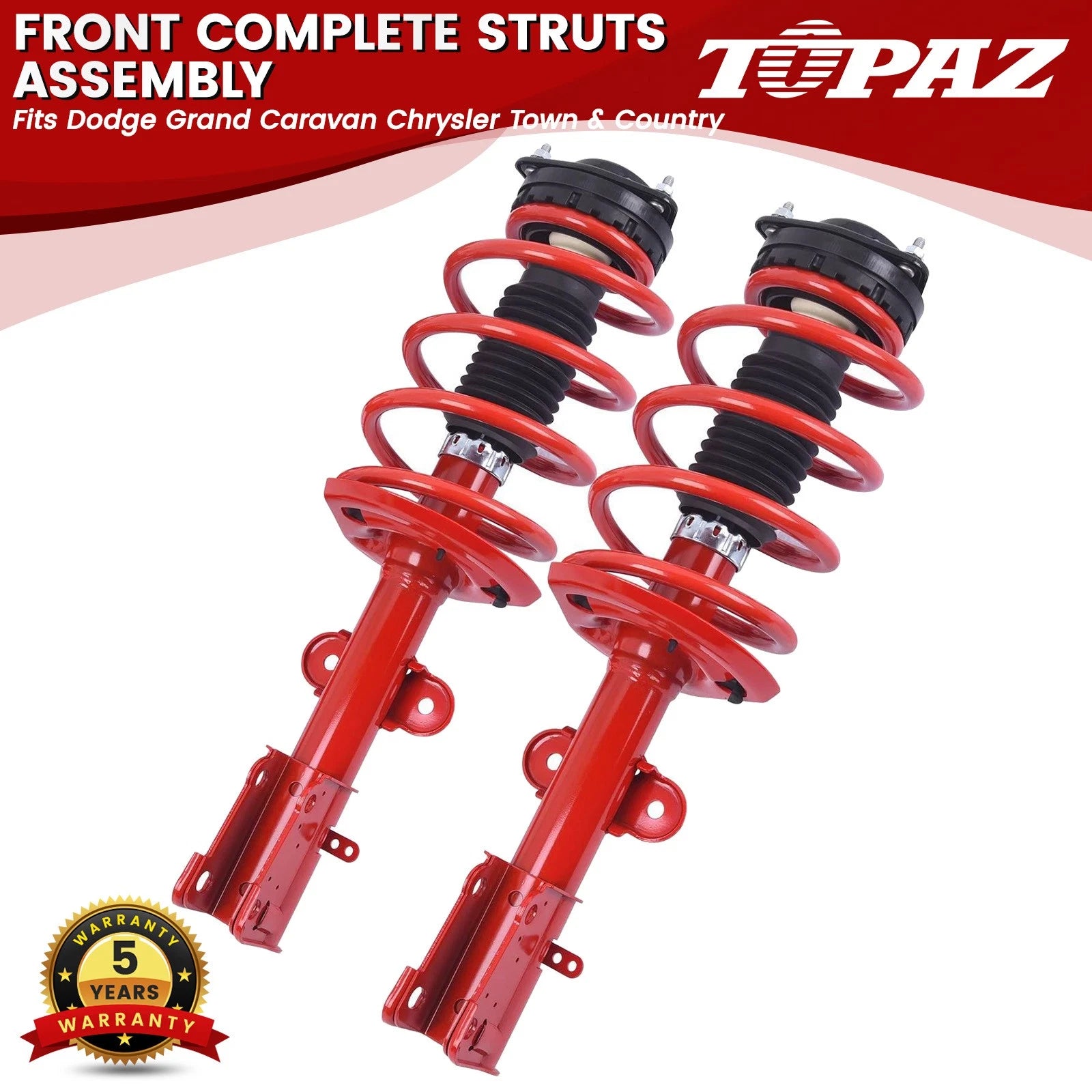 2X Front Struts for Dodge Grand Caravan Chrysler Town & Country 