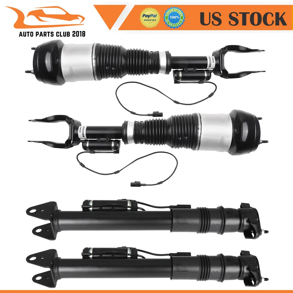 Set of 4 Air Suspension Struts for Mercedes ML350 ML550 GL450 (2012–2019)