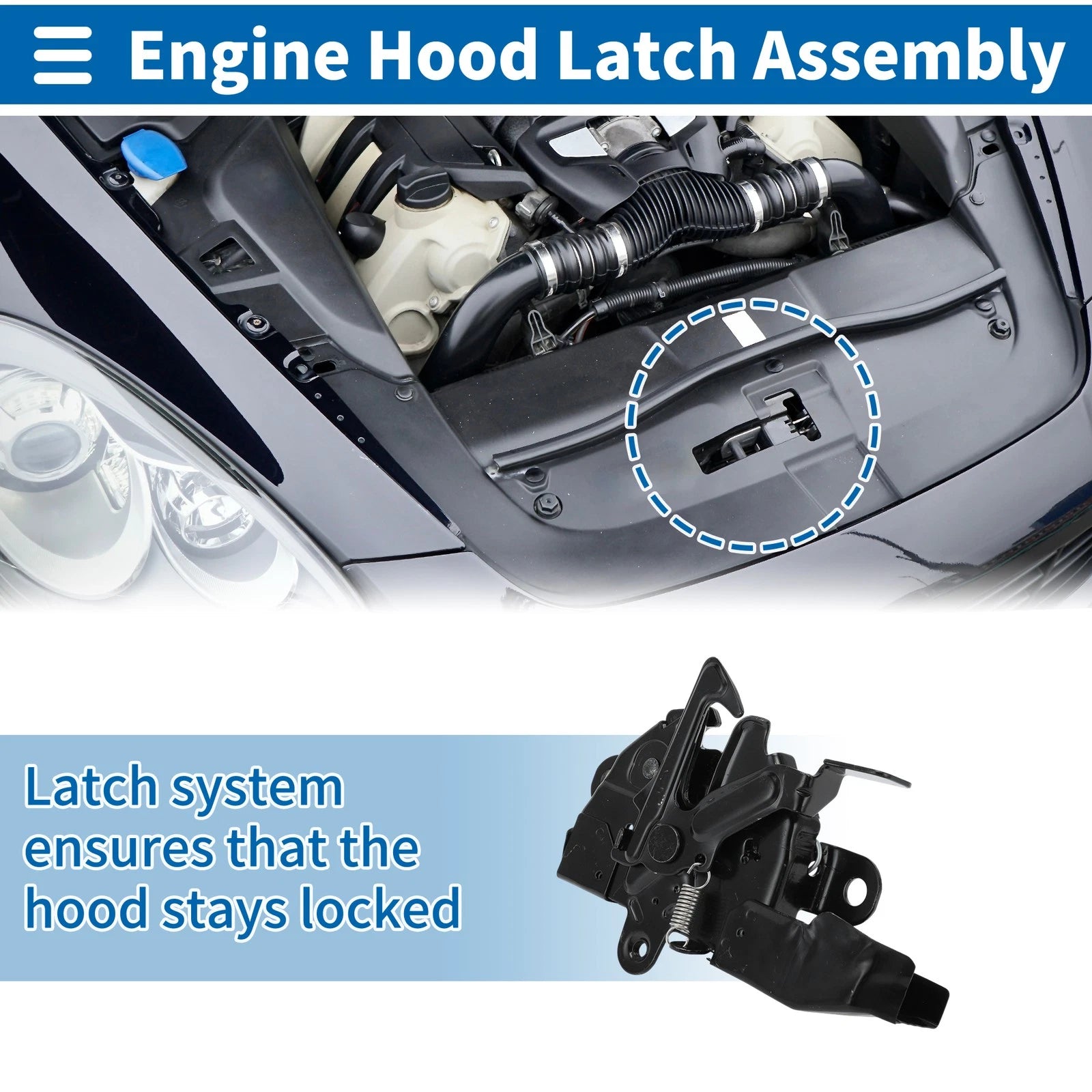 Hood Latch Assembly for Toyota Highlander (2010–2013) No. 535100E060