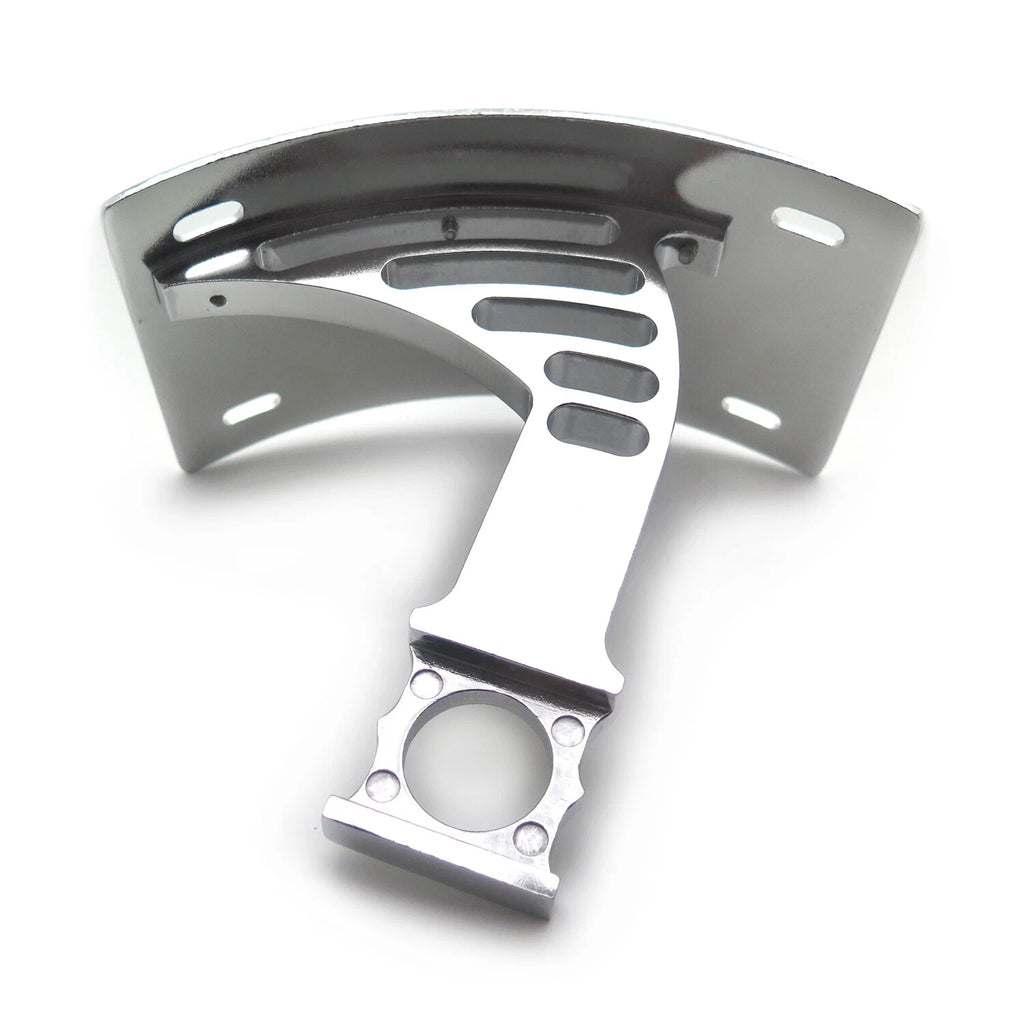 Silver Side Mounted Curved License Plate Bracket for Honda CBR 929R (2000–2001)