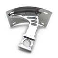 Silver Side Mounted Curved License Plate Bracket for Honda CBR 929R (2000–2001)