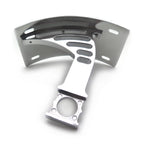 Silver Side Mounted Curved License Plate Bracket for Honda CBR 929R (2000–2001)
