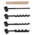 Set of 4 Hand Auger Wood Drill Bits for Camping Gear