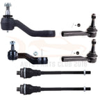 Set of 6 Tie Rods and Arms for GMC Sierra 1500 (1999–2006)