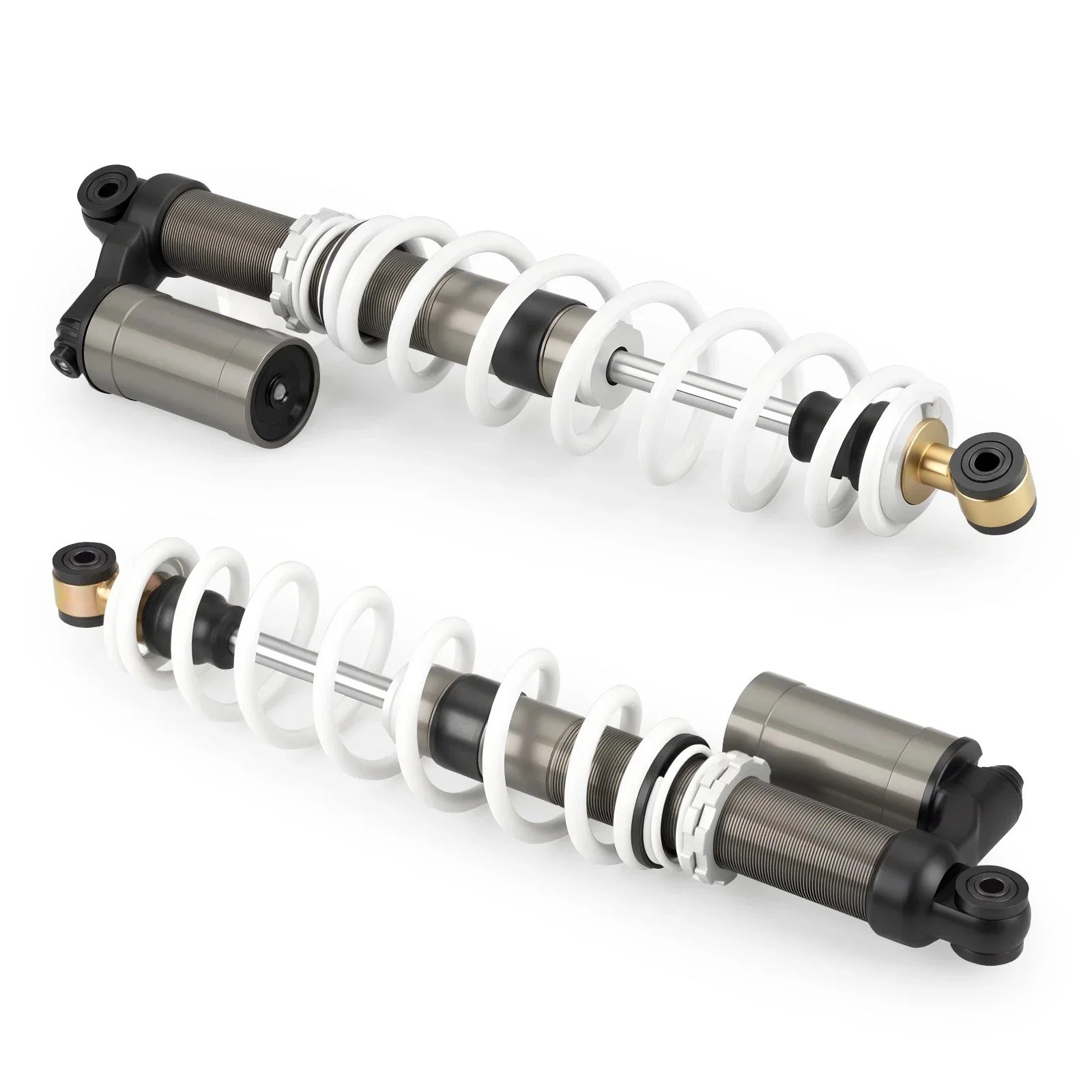 White Air Front Shocks Absorbers Left+Right for Polaris RZR 800 S (2009–2012)