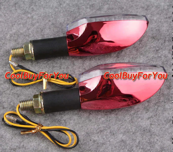 Red LED Turn Signal Lights for Universal Plastic Bulbs ()
