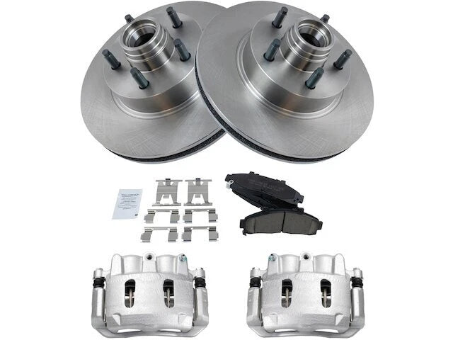 Front Brake Pad Rotor Caliper Set for Mazda B2300 RWD (2001–2002) GX592KF
