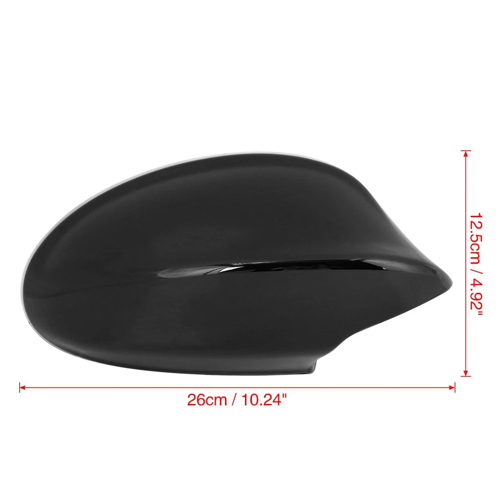 Pair Exterior Rear View Mirror Cover Cap for BMW E90 E91 (2005–2008)
