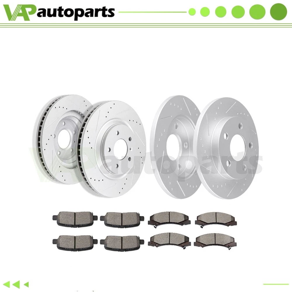 Brake Pads and Rotors Set for Chevrolet Impala (2012–2013) Drilled