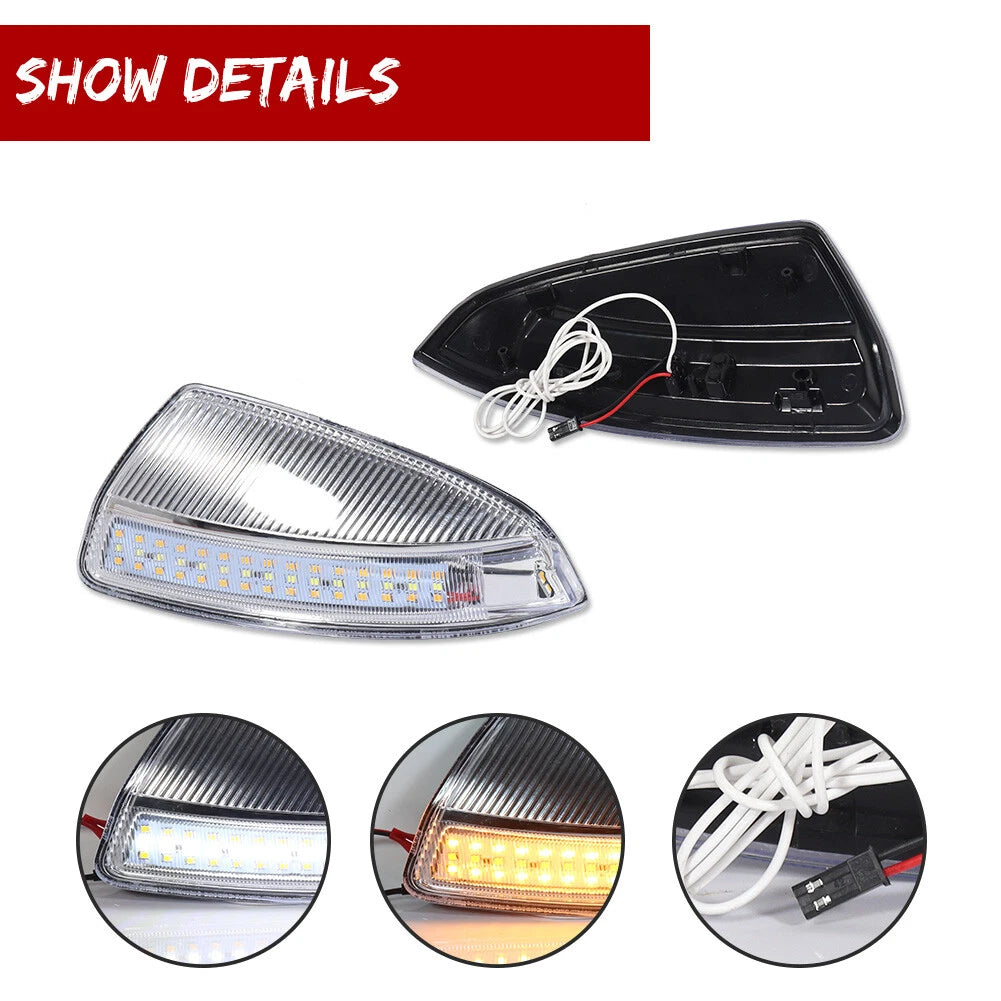 Switchback LED Mirror Signal Lights for Benz C-Class W204 (2008–2014)