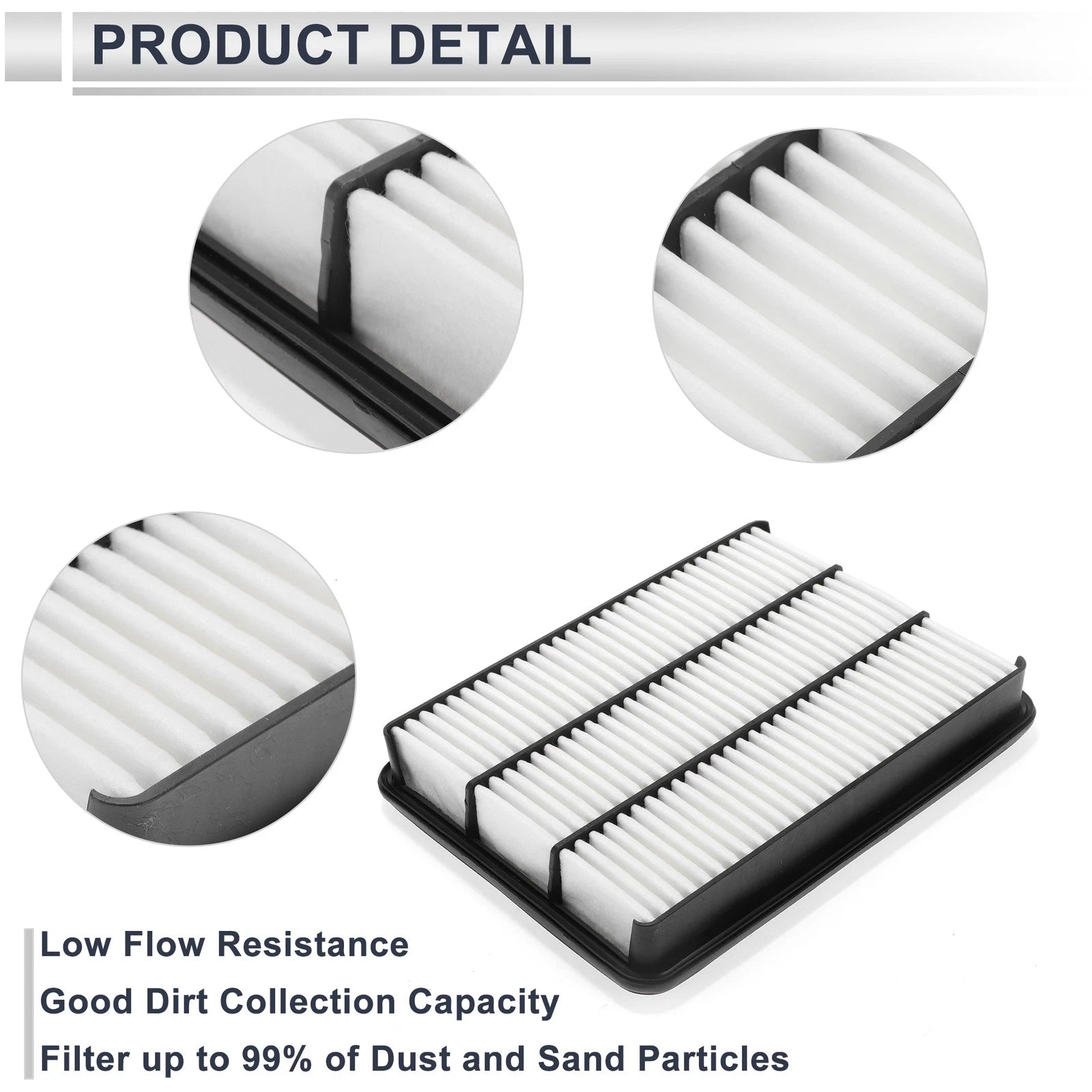 Engine Air Filter No. 1780150040 for Lexus LX470 (1998–2009)