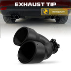 2.5" ID Dual Exhaust Muffler Tip for Universal Applications (7" OD, 8.5" L)