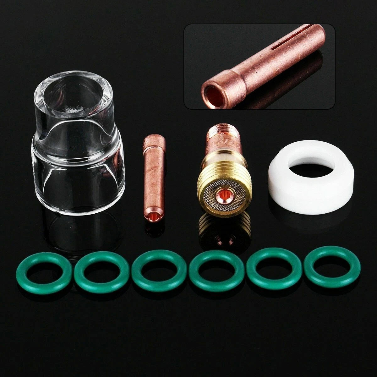 10PC Set of Transparent Shielding Cups for TIG Welding Torch