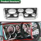 Dash Bezel for Chevy C10 Truck (1967–1972) Black/Chrome 7 Hole