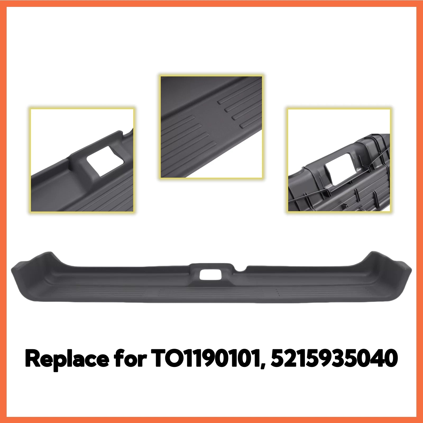 Rear Bumper Center Step Pad Trim for Toyota 4Runner (1996–2002)