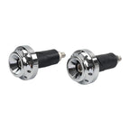 Chrome Motorcycle 7/8'' 1'' Handlebar Grips & End Cap for Make & Model