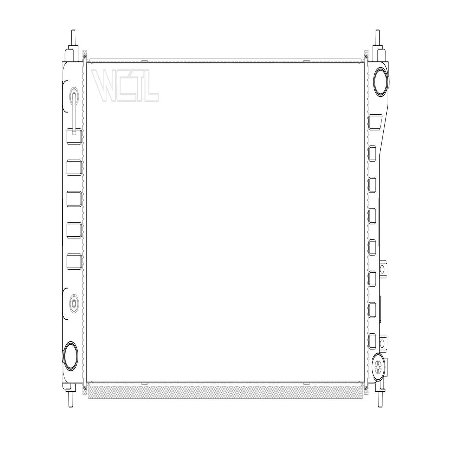 Replacement Radiator Plastic for Nissan Altima (2019–2022)