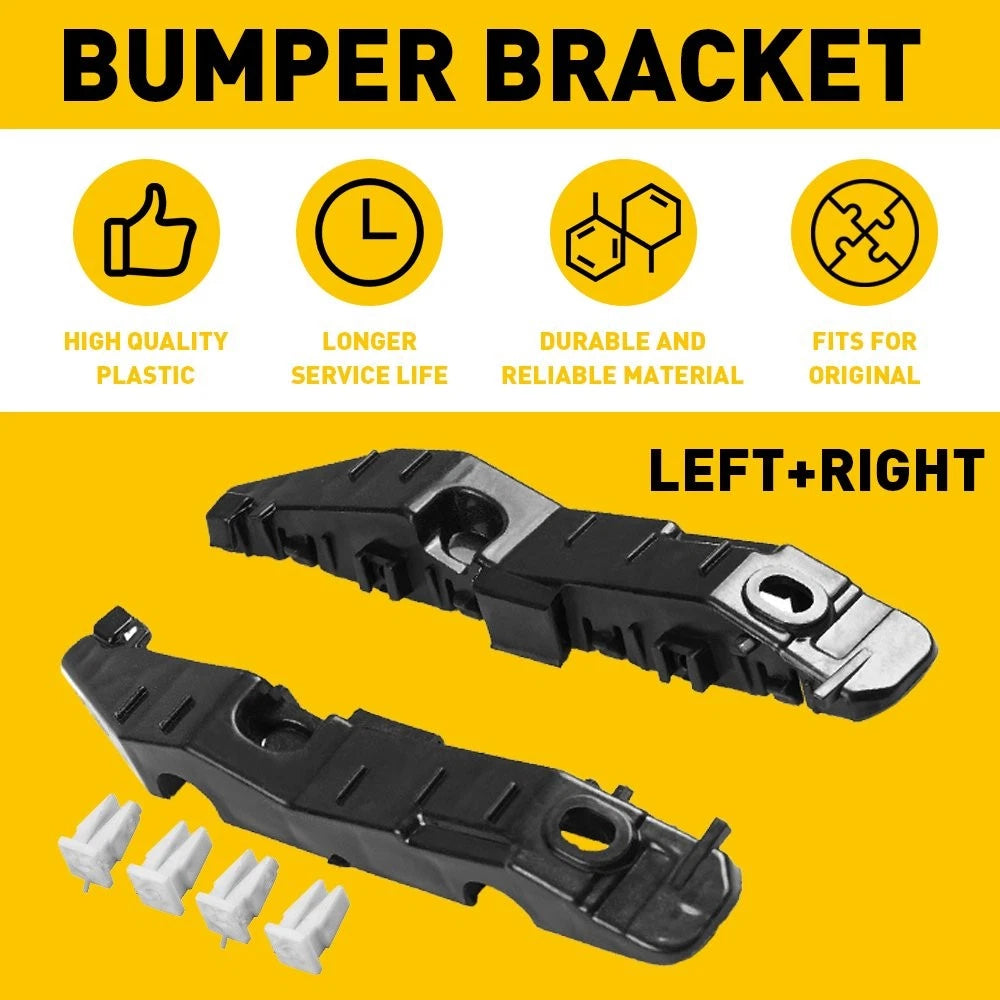 Set of 2 Front Bumper Cover Support Brackets for Hyundai Sonata (2015–2017)