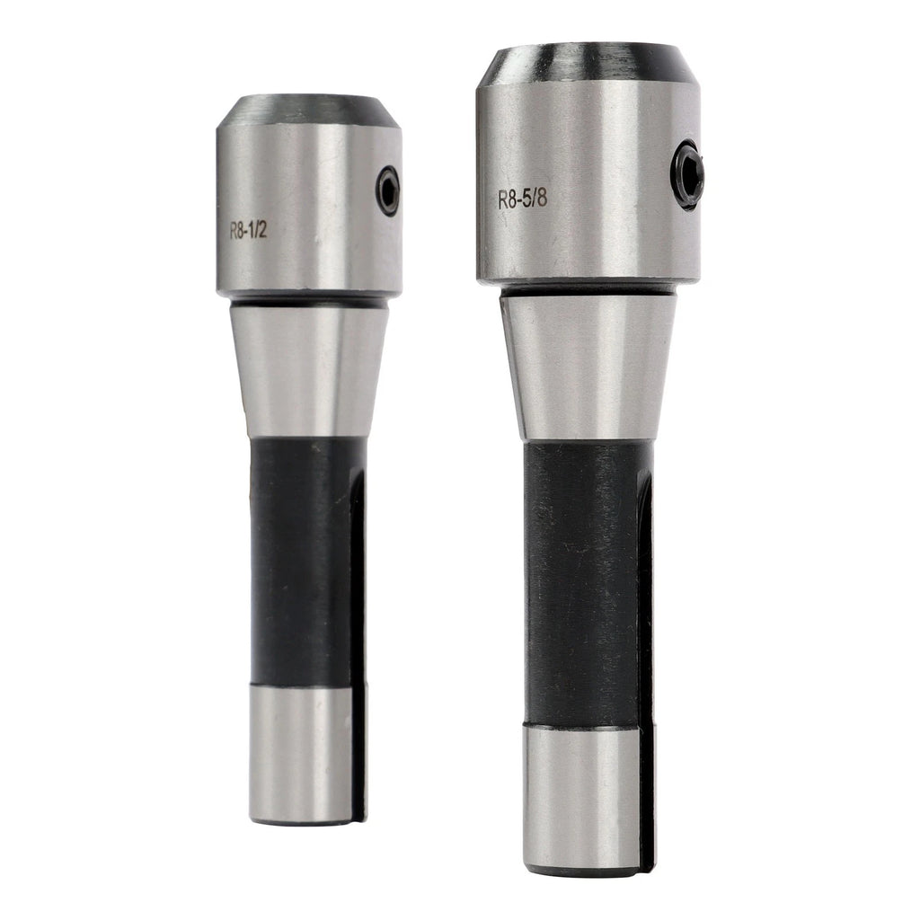 Set of 8 Precision R8 End Mill Tool Holders for Milling Machine