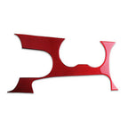 Red Carbon Fiber Gear Shift Panel Cover Trim for Ford Mustang (2015-2019)