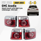 Set of 4 LED & Halogen Tail Lights for GMC Acadia (2007–2012)