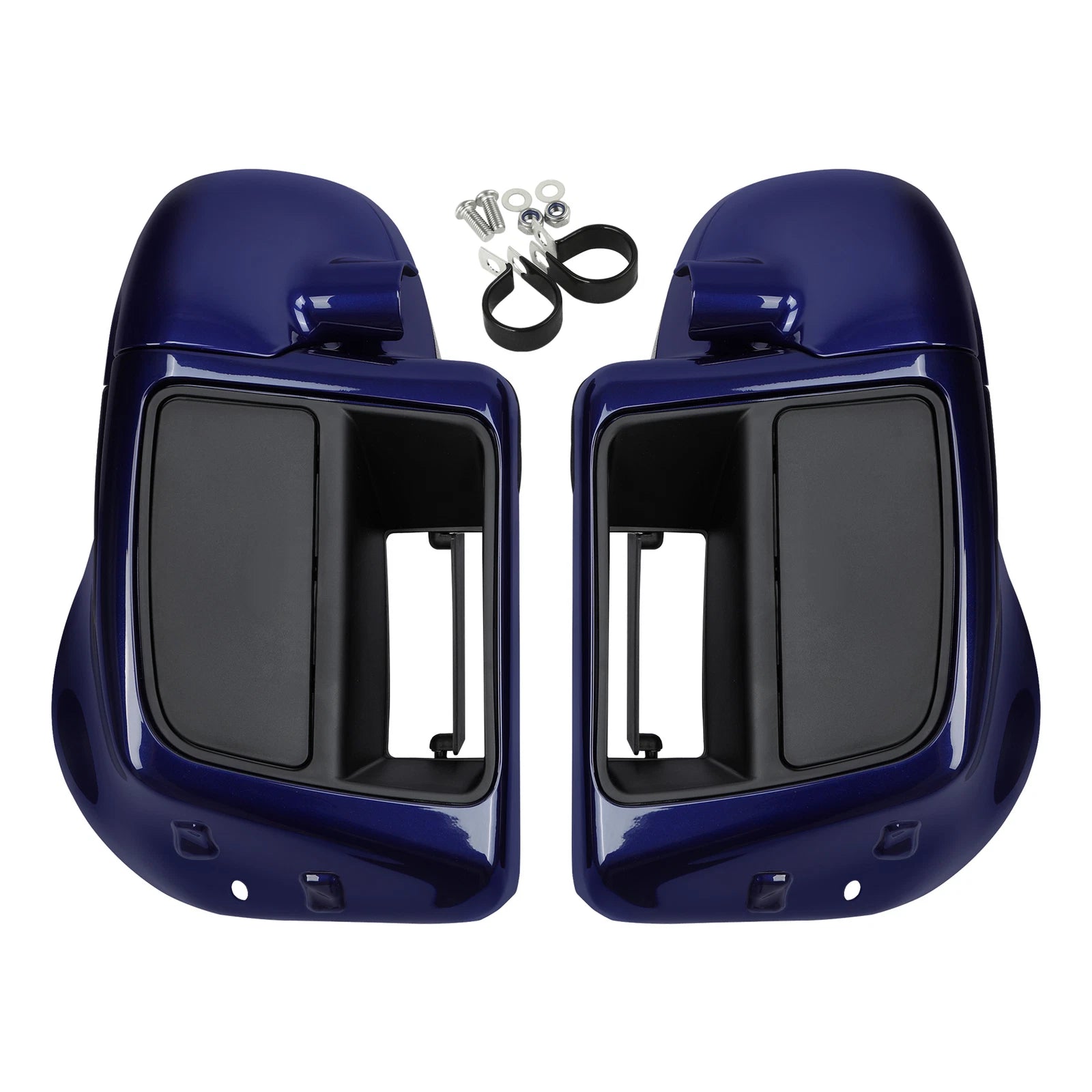 Lower Vented Leg Fairing for Harley Street Glide (2014–2025) Zephyr Blue/Black Sunglo