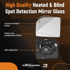 Heated Left Side Mirror Glass for Ford F150 (2015–2021) FL3Z17K707AH