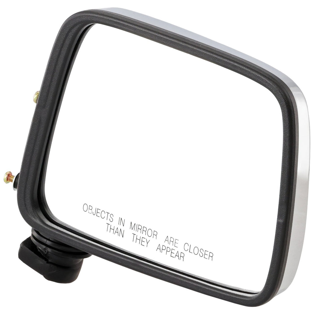 Manual Mirror for Nissan D21 (1986–1994) Right Black Base Chrome