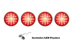 LED Tail Brake Lights Set with Flasher for 1980–1982 Chevy Corvette