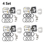 4X Carburetor Rebuild Kit for Yamaha 4Stroke 40-50HP (62Y-W0093-10)