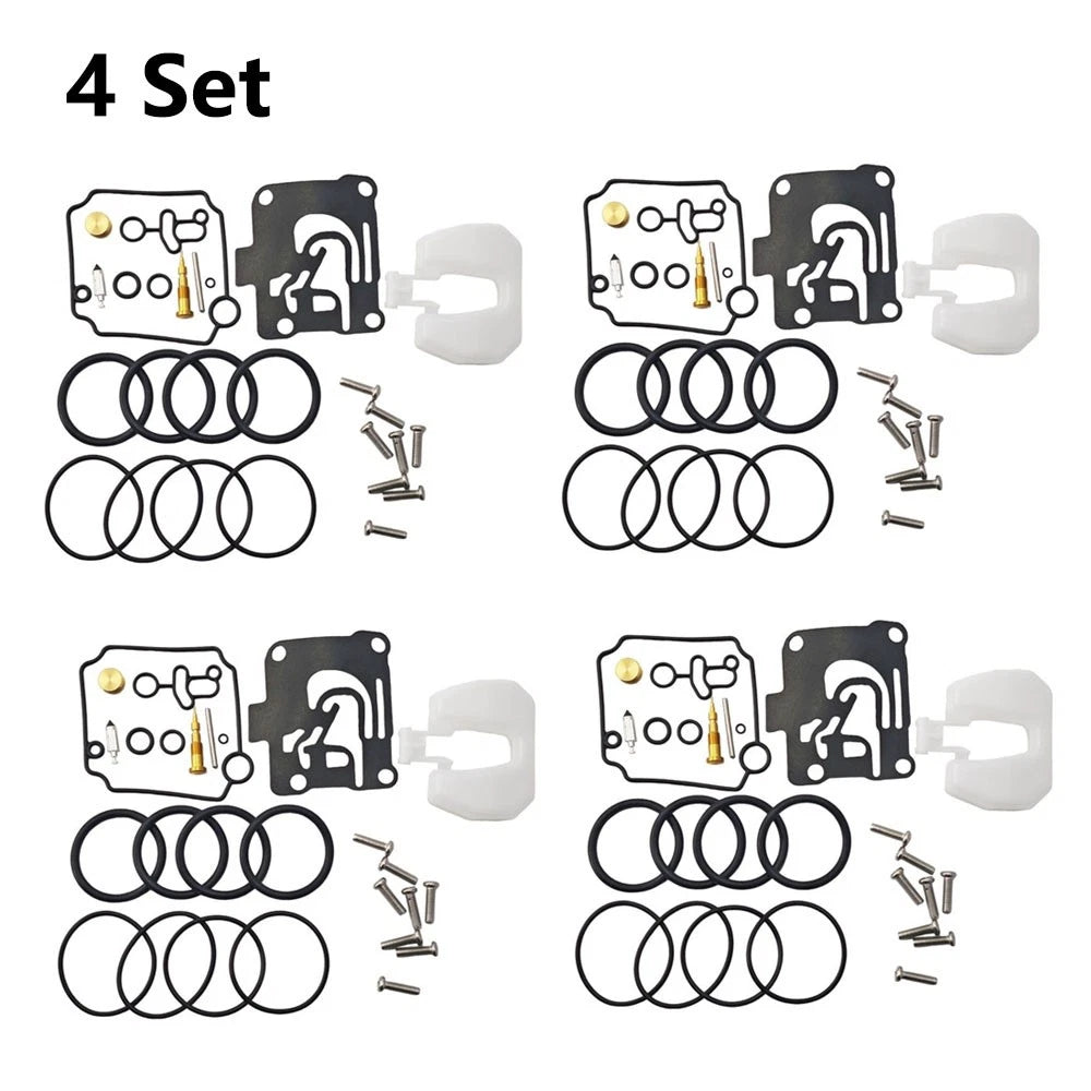 4X Carburetor Rebuild Kit for Yamaha 4Stroke 40-50HP (62Y-W0093-10)