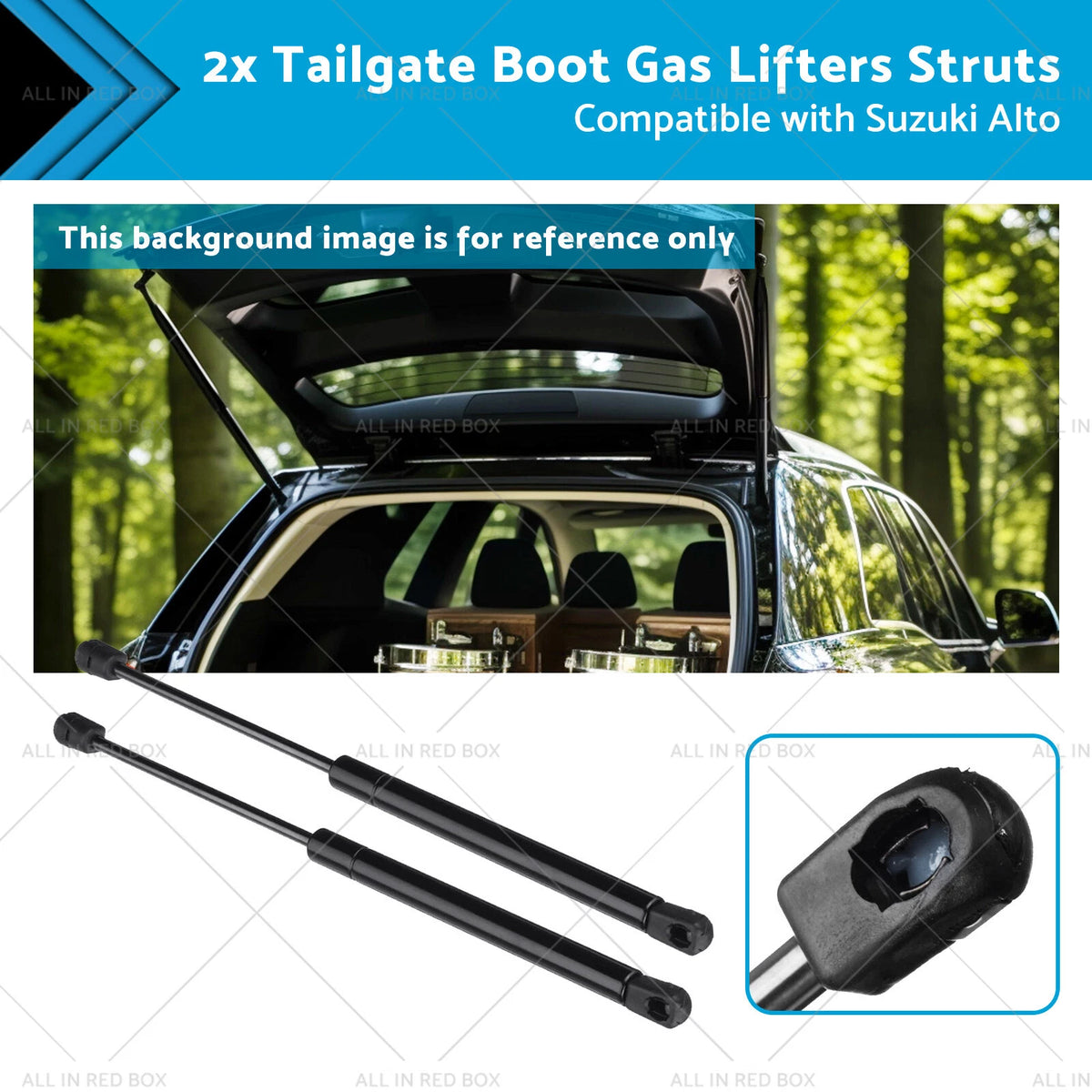 2X Tailgate Boot Gas Struts for Suzuki Alto, Nissan Pixo (2008–2014)