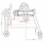 Set of 8 Front Idler Arms & Tie Rods for Toyota Pickup (RWD)