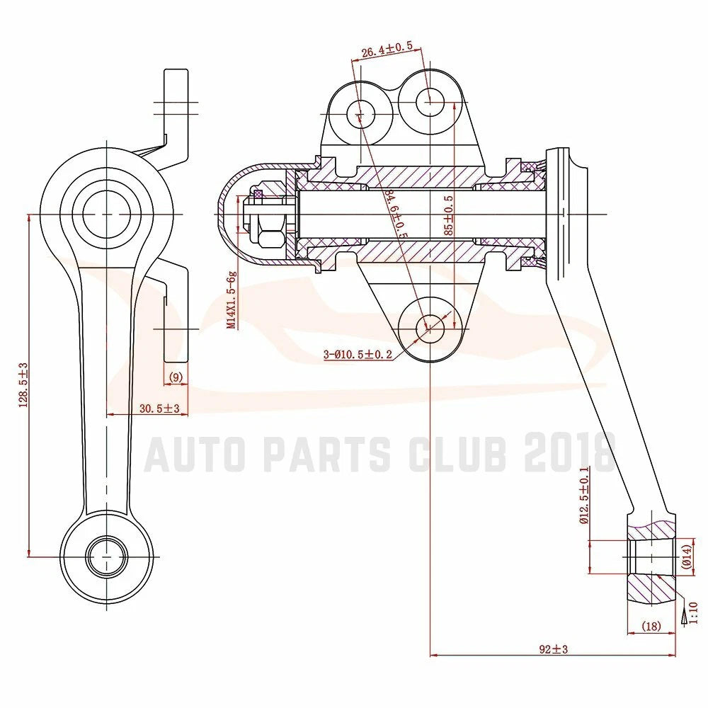 Set of 8 Front Idler Arms & Tie Rods for Toyota Pickup (RWD)