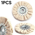 5" Cotton Airway Buffing Wheel Polishing Tool 125mm Diameter, 16mm Hole