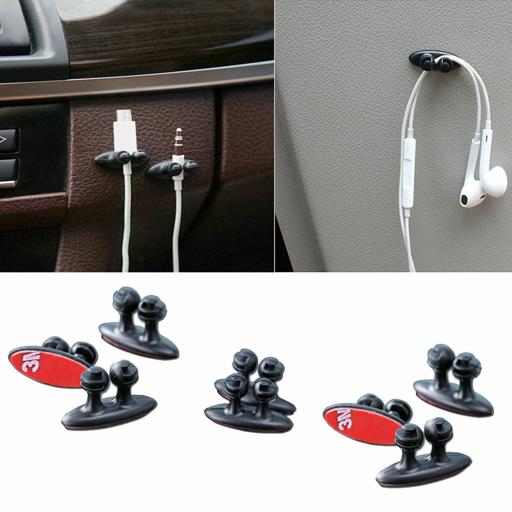8PCS Phone Cable Wire Cord Clips for Organizer Drop Adhesive Clamp (2010–2025)