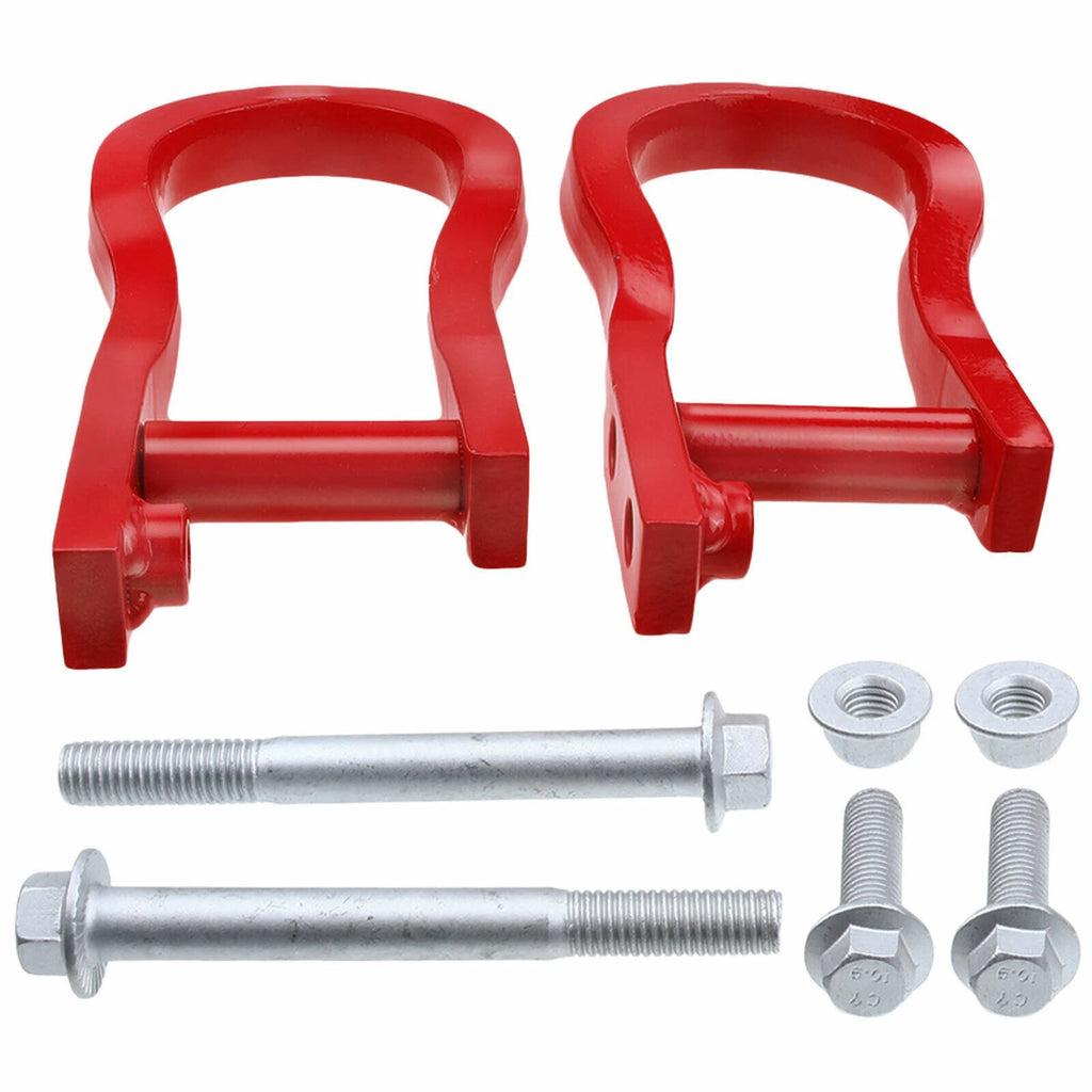 Tow Hooks for Chevy Silverado GMC Sierra 1500 (2007–2019) 84192871 Black/Red/Silver