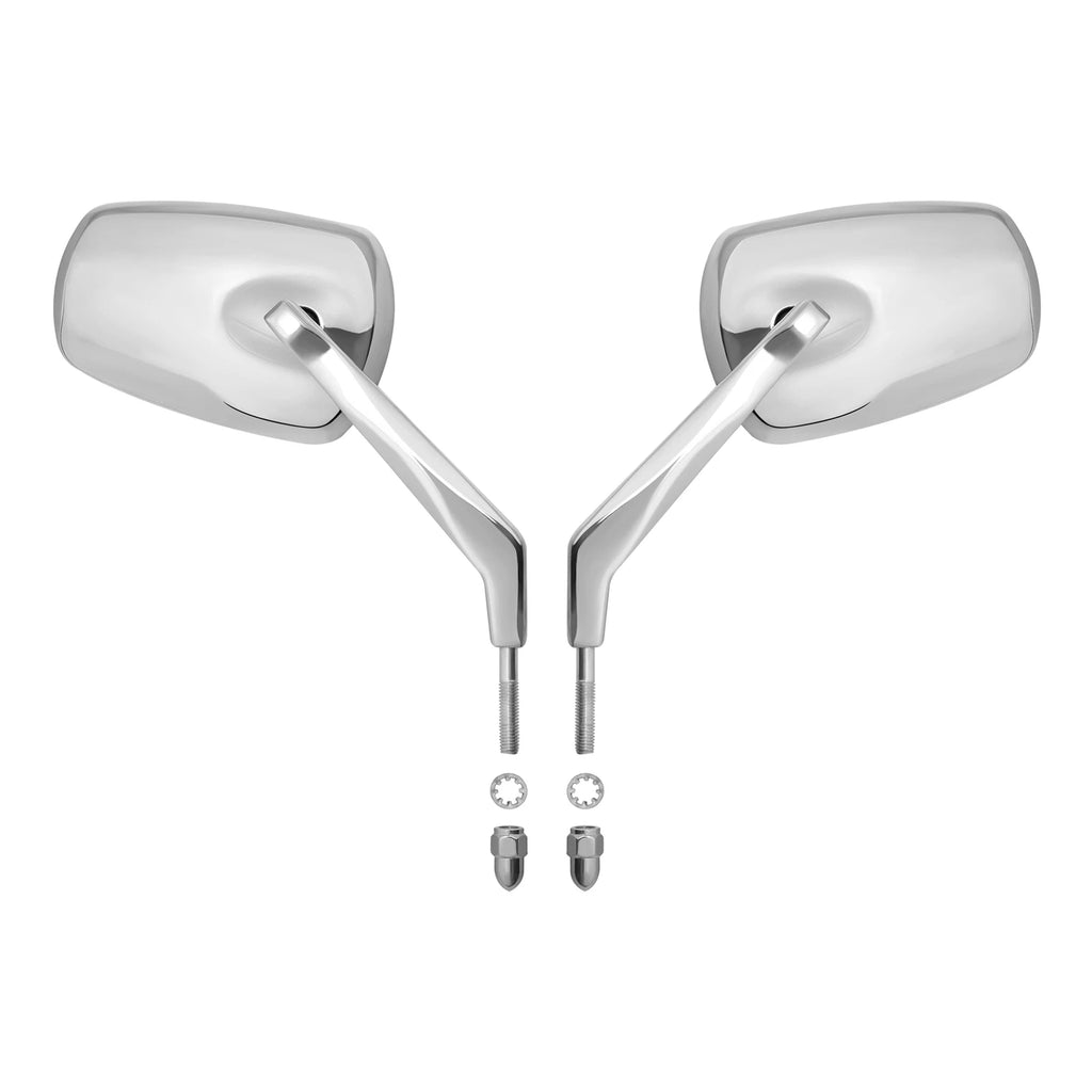 Chrome Rear View Mirrors for Harley Touring Street Road Glide King (1982–2024)